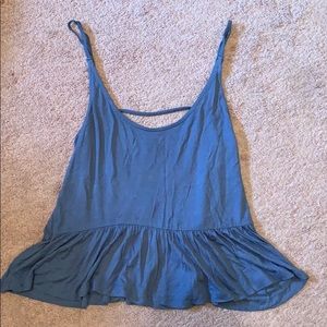 Casual blue tank top
